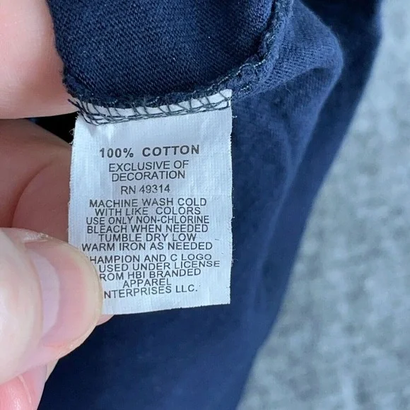 Air Force Langley AFB‎ Shirt Mens Medium Blue Champion Military PFU Athletics - Picture 4 of 7